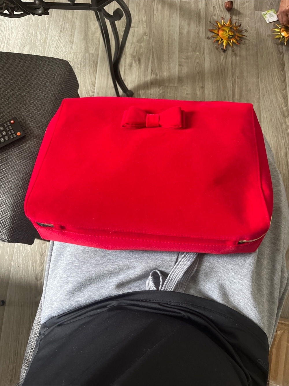 Stella McCartney Scarlet Satin Cosmetic Pouch